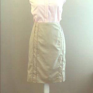 {White House Black Market} Khaki Skirt